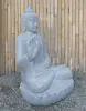  Product image 3 of the product “Seated Buddha made of Riverstone in Abhaya Position - gesture of fearlessness, H. 83cm. ”